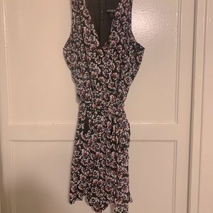 Express Black & Neon Pink Halter Romper